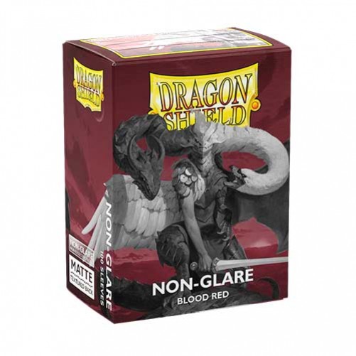 Dragon Shield Non-Glare Matte: Blood Red — Протекторы 100 шт.